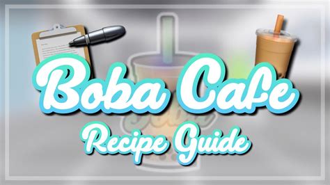Boba Recipe Guide Roblox Use Hack Scripts In Roblox - roblox boba drink guide